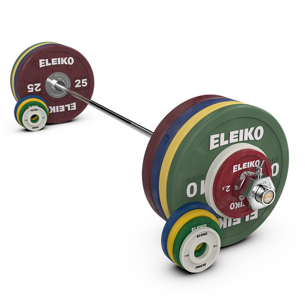 Skivstångsset Eleiko Performance NxG 185 kg, Women, Coloured